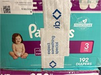Pampers  192 diapers size 3