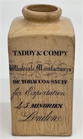 Antique Taddy & Co. Stoneware Snuff Bottle