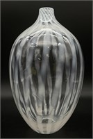 Vintage Swirl Optic Glass Bottle