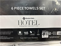 MM 6 pc towel set  hotel premier collection