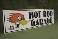 Hot Rod Garage Sign Approx 29" x 8 1/2"