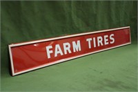 Firestone FARM Tires Tin Sign  Approx 65" x 9"