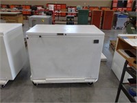 Kelvinator commercial freezer on cart