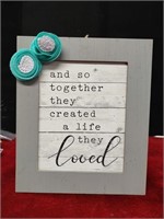 Wooden "Life they Loved" Wall Decor 12 x 1.5 x
