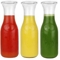 Glass Carafe with Lids