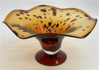 Hand Blown Italian Art Glass Bowl