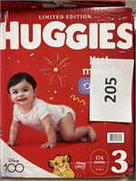 Huggies 174 diapers  size 3