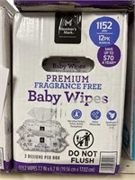 MM baby wipes 1152 wipes