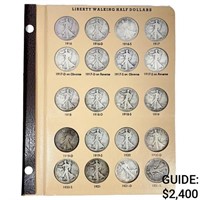 1916-1947 Walking Silver Half Dollar Book (65