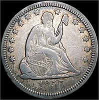 1857 Seated Liberty Quarter LIGHTLY CIRCULATED