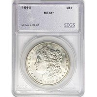 1893-S Morgan Silver Dollar SEGS MS64+