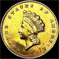 1855 Rare Gold Dollar CLOSELY UNCIRCULATED