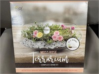 Buzzy Terrarium Grow Kit Moss Rose Clear