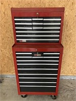 Sears Craftsman Two Piece Metal Tool Cabinet