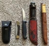 Collection Of Knives w / Sheathes