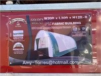 UNUSED 2023 20'X30'X12' DOME STORAGE SHELTER