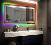 New MOSILA 48X24 inch RGB LED Bathroom Mirror