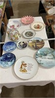 Decorative plates, tea pot