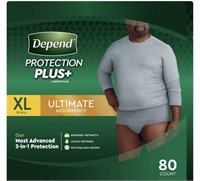 New Depend Protection Plus Ultimate Underwear for