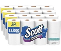 New Scott Trusted Clean Toilet Paper, 32 Regular