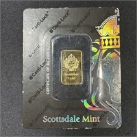 5 gram Gold Bar - Scottsdale Mint