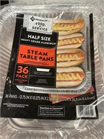 MM steam table pans half size 36 ct