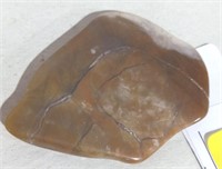 Polished Flat Brown Stone 2 1/4" Long