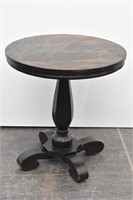 Vintage Round Parlor Table Stout Pedestal Base