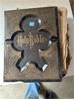 BIBLE VERY ROUGHT  1800S