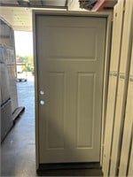 36" RH 3 Panel Steel Exterior Door