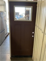 36" LH Craftsman Fiberglass Exterior Door