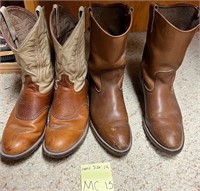 Q - 2 PAIR MEN'S BOOTS SIZE 14 (MC15)