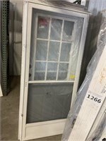 34" x 76" RH 9 Lite Steel Combination Door