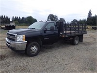 2011 Chevrolet 3500HD 12' S/A Flatbed Truck