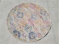 Madison Home 5' x 5' Round Area Rug Multi Color