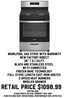 Whirlpool Gas Stove with Warranty