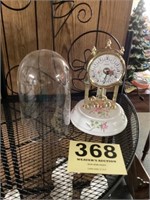 Linden quartz battery operated clock 
With glass