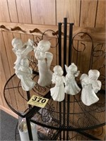 6 ceramic angels