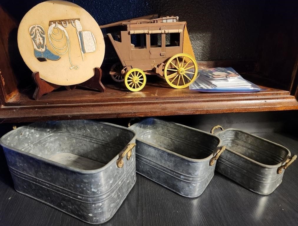 Q - REPLICA STAGECOACH, PLATE, TUBS (C34)