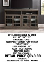 58" Classic Console TV Stand