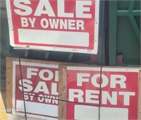 Q - LOT OF FOR SALE & FOR RENT SIGNS (Y122)