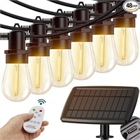 KYY 54FT(48+6) Solar String Lights Outdoor with US