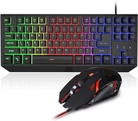 BlueFinger 87 Keys Gaming Keyboard and Mouse Combo