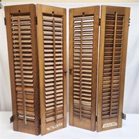 12pc Vtg Wooden Shutters (6pairs)