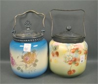 Two Vintage English Porcelain Bisquit Jars
