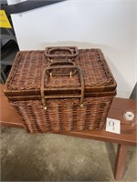 picnic basket with contents