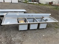 Mix Stainless Steel Commercial Washing Station x 2