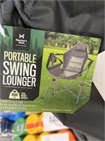 MM portable swing lounger- gray