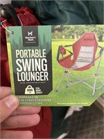 MM portable swing lounger-red