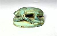 Ancient Thebe Faience Scarab